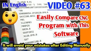 How to compare your NC program if you edited it manually CNC programming in English