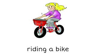 How to Pronounce Riding a bike in British English