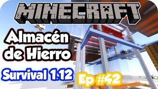 Minecraft Survival 1.12 en español #42: Almacén de la Granja de Hierro!