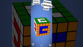 c alphabet on cube #youtubeshorts #alphabets on cube