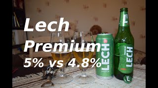 Lech Premium 5% vs 4 8%