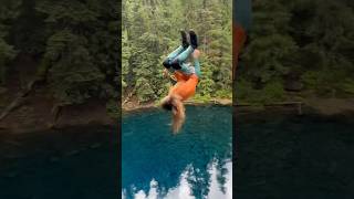 CLIFF JUMPING THE COLDEST WATER IN OREGON🥵