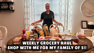 Weekly Grocery Haul | Shop with me and haul for my family of 5