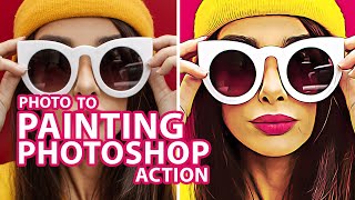 Photo to Painting - Photoshop Action Preview