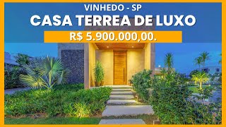 CASA TERREA DE LUXO A VENDA NA CIDADE DE VINHEDO/SP