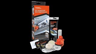 Набор для восстановления фар Visbella Headlight Restoration Kit.  Ручная полировка.