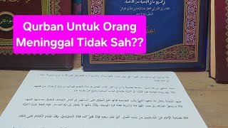 Hukum Berqurban Untuk Orang yang Telah Meninggal