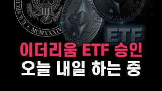 이더리움 ETF 승인과 아기다리고기다리는 알트장