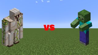 Golem VS Zombie In Minecraft | Mobs Battle | Minecraft