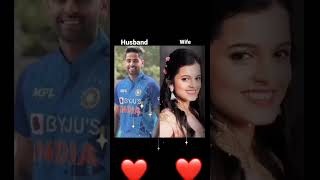 Indian Cricketer and their Beautiful wives💕🔥 #indiancricketer #shorts #shortsfeed #shortsbeta