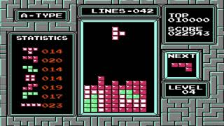 Tetris (NES - PAL)  A-Type Run (Score: 132108)