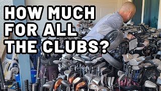 He wanted all these Golf Clubs gone!