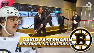 David Pastrnakin erikoinen koukkuranne