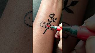 Easy tattoo idea..........#tattoo #viral #trending #shorts #temporarytattoo #art