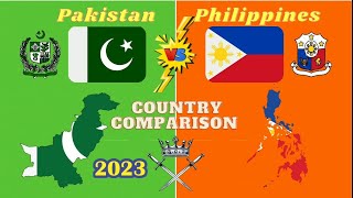 Pakistan vs Philippines Country Comparison 2023 lets see.