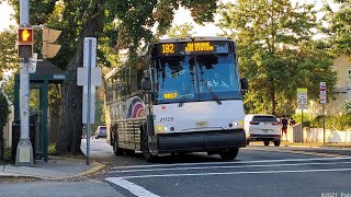 New Jersey Transit MCI D4500CT #21128 on the 182 at Main St and Larch Ave in Bogota