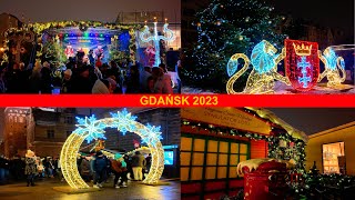 JARMARK BOŻONARODZENIOWY GDAŃSK 2023 🎄🎁 Atrakcje 🦌🎡 Gdansk Poland Christmas Market