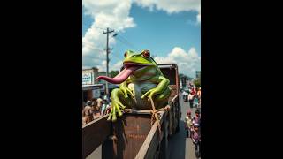 Dangerous frog 🐸 attacked on people's😢😭| frog vs police. #shorts #frog #animals #attack