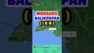 Merauke to Balikpapan Flight Route 12-9-2024 #fyp #shorts #aviation #travel