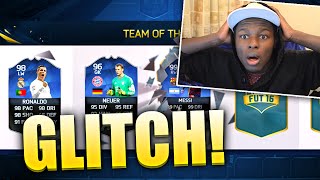 FIFA 16 - BEST FUTDRAFT GLITCH EVER?! FT TOTY MESSI, TOTY RONALDO & TOTY NEUER !!