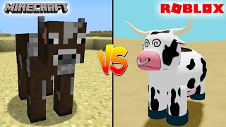 MINECRAFT COW VS ROBLOX COW - WHICH IS BETTER?