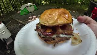 Smashburger Camping recipe patty melt burger style