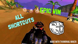 BEACH BUGGY RACING 2 | Paradise Beach ALL SHORTCUTS