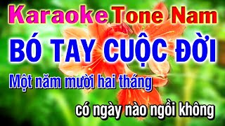 karaoke bó tay cuộc đời nhạc sống tone nam | phương hiếu organ