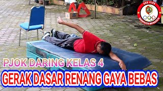 PJOK DARING KELAS 4 GERAK DASAR RENANG GAYA BEBAS