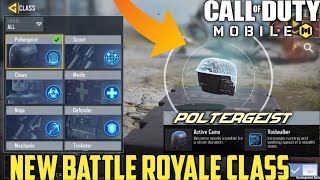 New Poltergeist Class In Battle Royale Call Of Duty Mobile || Battle Royale New Update In COD Mobile