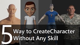 5 Way to Create 3D Character Including Rig without Modeling or Rigging Skill | Hindi / Urdu| HDsheet