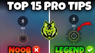 15 TIPS AND TRICKS THAT WILL MAKE YOU PRO IN PUBG/BGMI | NOOB TO PRO | EVERYONE SHOULD KNOW •