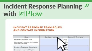 What is an incident response plan?