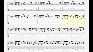 Rick Astley - Never Gonna Give You Up (Bass TAB Play Along)