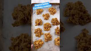 Peanut butter cornflake cookies