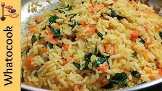 How To Make Moringa Leaves Rice | Drumstick Leaves Rice