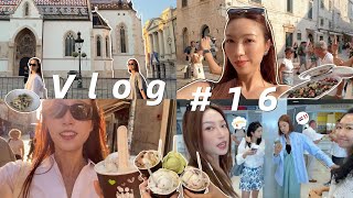 Vlog #16｜Girls' Trip在克罗地亚｜被J人安排的明明白白｜分房游戏｜离不开冰淇淋的每天｜旅行高光餐厅｜松弛感拉满的城市｜天价烤鱼｜打卡权游拍摄地