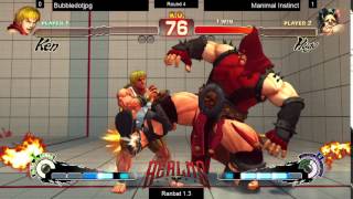 Realms Games USF4 Ranbat 1.3 Round 4 Bubbledotjpg vs Manimal Instinct