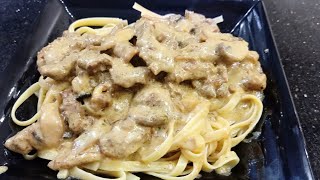 بيف ستراجانوف أحلي من المطاعم 😋😍👌beef Stroganoff