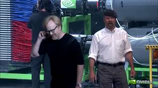 NVIDIA GPU vs CPU. 'Mythbusters' stars paint the Mona Lisa in 80 Milliseconds!