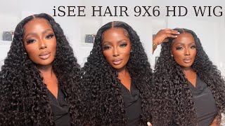 READY TO WEAR GLULESS 9X6 HD WATERWAVE WIG | FT iSEE HAIR