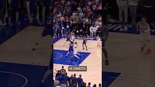 JOSH HART CLUTCH 3 TO BREAK THE TIE Knicks vs 76rs game 6 NBA #shorts #nbahighlights #nbaplayoffs