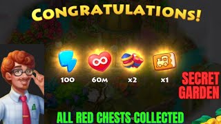 TOWNSHIP!! Secret Garden | All Red Chests Collected