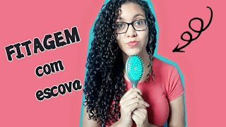 FITAGEM com ESCOVA 💁🏽‍♀️ Aprenda a definir os cachos de forma simples 💫 | Carol Bonfim