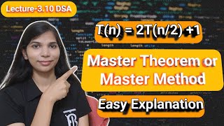 Lec 3.10: Master Theorem in Design and Analysis of Algorithm | Master Method for Recurrence Relation