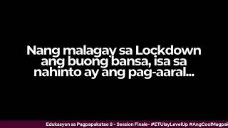 Edukasyon sa Pagpapakatao 8 - Q4 Final Session - HUWEBES - #ETUlayLevelUp