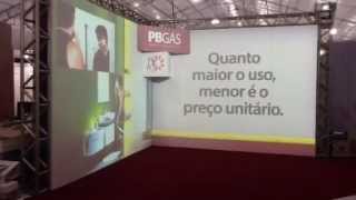 Stand PBGÁS - CAMPIMÓVEIS 2013 - Projeção volumétrica 3D