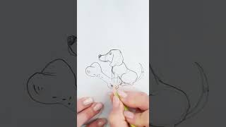 Disegno facile per bambini, animali simpatici.