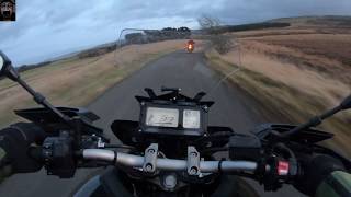 Yamaha MT09 Tracer + Triumph Tiger 800 XRx ride from Peebles to Newtongrange.