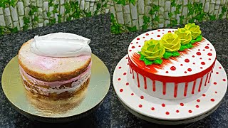 Mango cake design | Eggless mango cake recipe | Mango cake decorating | how to make cake #mangocake